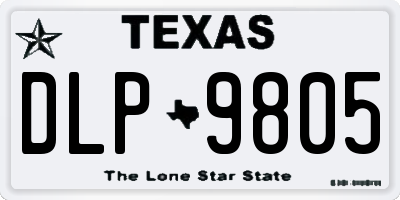 TX license plate DLP9805
