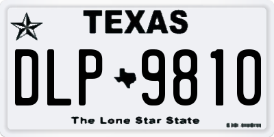 TX license plate DLP9810