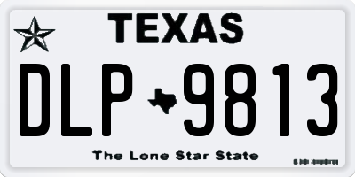 TX license plate DLP9813