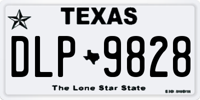 TX license plate DLP9828