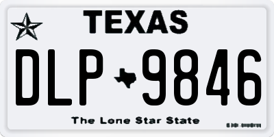 TX license plate DLP9846