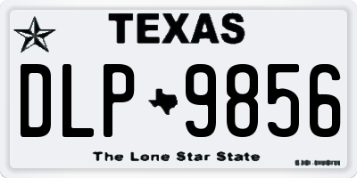 TX license plate DLP9856