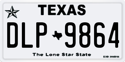 TX license plate DLP9864