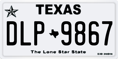 TX license plate DLP9867