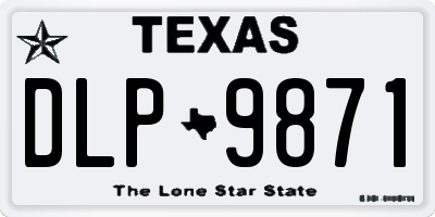 TX license plate DLP9871