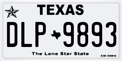 TX license plate DLP9893