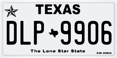 TX license plate DLP9906