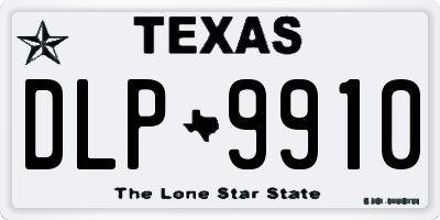 TX license plate DLP9910