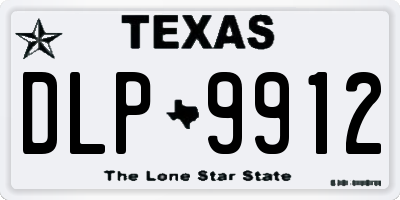 TX license plate DLP9912
