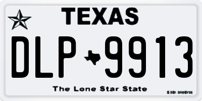 TX license plate DLP9913