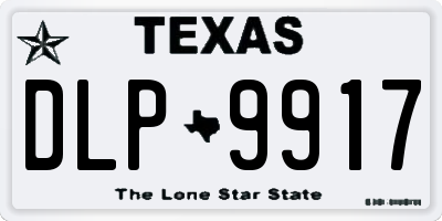 TX license plate DLP9917