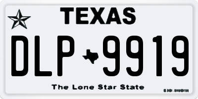 TX license plate DLP9919