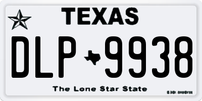 TX license plate DLP9938