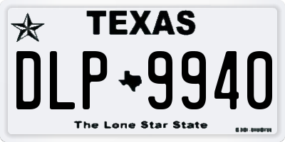 TX license plate DLP9940