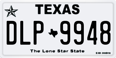 TX license plate DLP9948