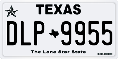 TX license plate DLP9955