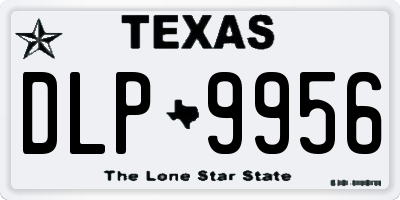 TX license plate DLP9956