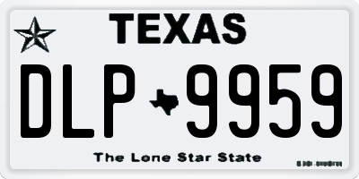 TX license plate DLP9959