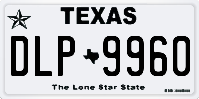 TX license plate DLP9960