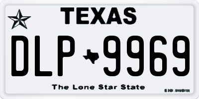 TX license plate DLP9969