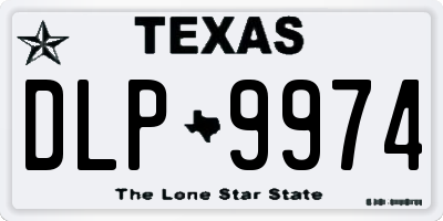 TX license plate DLP9974