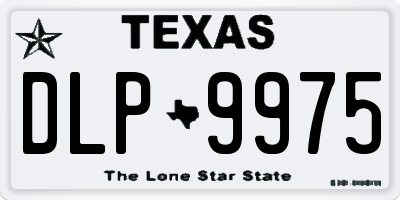 TX license plate DLP9975