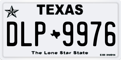 TX license plate DLP9976