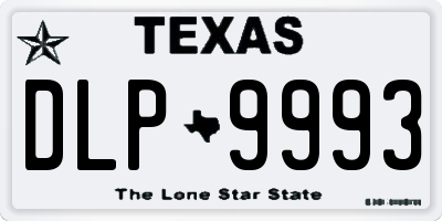 TX license plate DLP9993