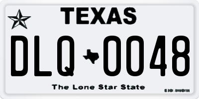 TX license plate DLQ0048