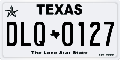 TX license plate DLQ0127