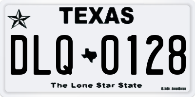 TX license plate DLQ0128