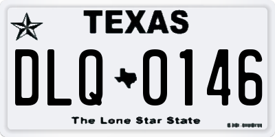 TX license plate DLQ0146