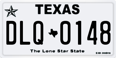 TX license plate DLQ0148