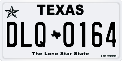 TX license plate DLQ0164