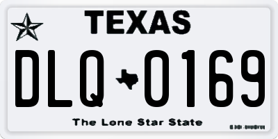 TX license plate DLQ0169