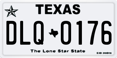 TX license plate DLQ0176