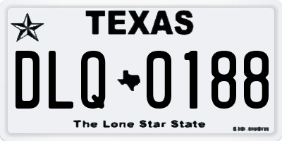 TX license plate DLQ0188
