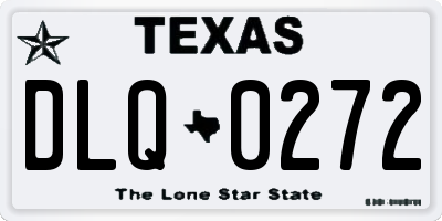 TX license plate DLQ0272