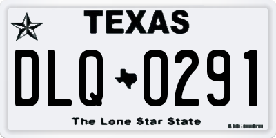 TX license plate DLQ0291