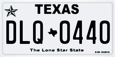 TX license plate DLQ0440