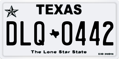 TX license plate DLQ0442