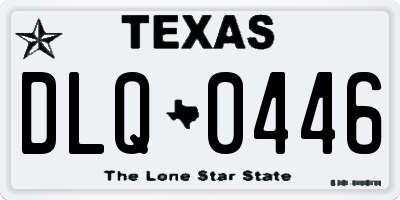 TX license plate DLQ0446