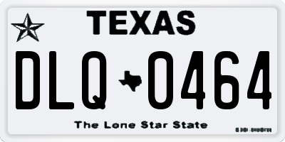 TX license plate DLQ0464