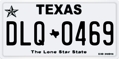 TX license plate DLQ0469