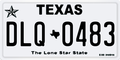 TX license plate DLQ0483