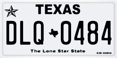 TX license plate DLQ0484