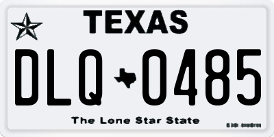 TX license plate DLQ0485