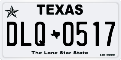 TX license plate DLQ0517