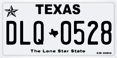 TX license plate DLQ0528