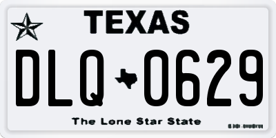 TX license plate DLQ0629